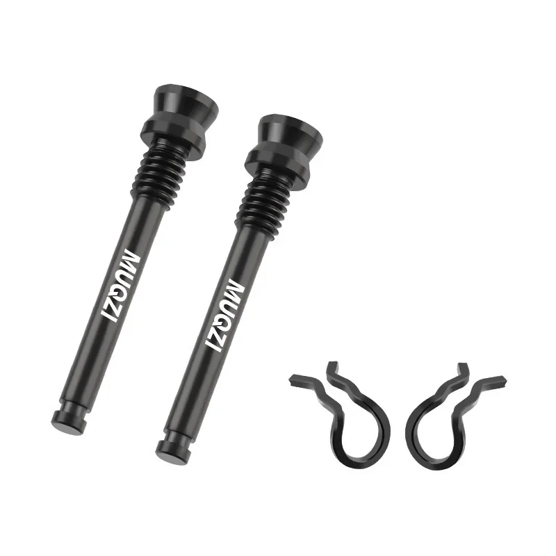Mountain Biking Pads - 1/2 ชิ้น น็อตคาลิปเปอร์ดิสก์เบรกไทเทเนียม น้ำหนักเบา สกรูยึด M4