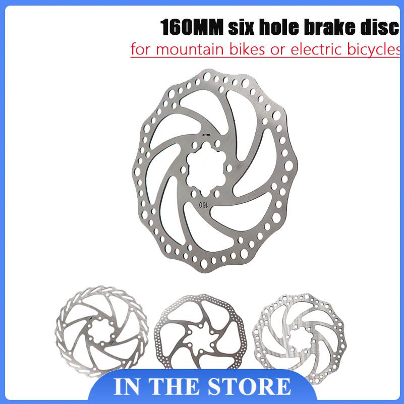 Mountain Biking Pads - จานเบรกไฮดรอลิกขนาด 160 มม. ใหม่ สำหรับสกู๊ตเตอร์ไฟฟ้า โรเตอร์เหล็ก