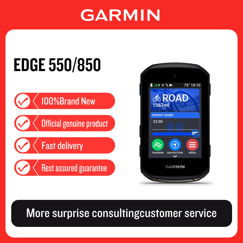 Mountain Biking Holidays - เครื่องวัดระยะทางจักรยาน Garmin Edge 550/850 พร้อมระบบนำทางด้วยแผนที่กลางแจ้ง สำหรับจักรยานเสือภูเขาและจักรยานถนน