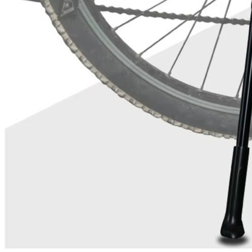 Mountain Biking Pads - ขาตั้งจักรยานอะลูมิเนียมอัลลอยด์สีดำแบบถอดเร็ว ปรับระดับได้ 36-42 ซม. ขาตั้งพับได้พร้อมแผ่นกันลื่น สำหรับจักรยานเสือภูเขาและจักรยานถนน