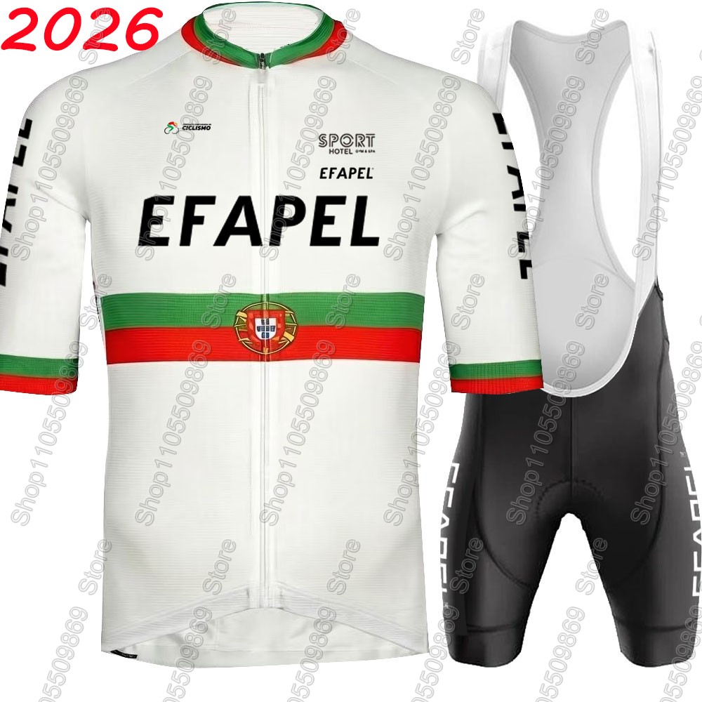 Mountain Biking Shorts - โปรตุเกส 2026 ชุดเสื้อเจอร์ซีย์ปั่นจักรยานทีม Efapel ชุดเสื้อผ้าปั่นจักรยานฤดูร้อน ชุดเสื้อจักรยานเสือหมอบ