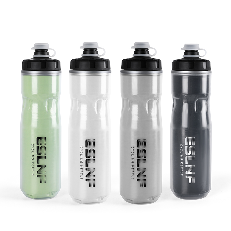 Mountain Biking Water Bottle - Eslnf กาต้มน้ำจักรยาน720มล. กาต้มน้ำปั่นจักรยานกลางแจ้งถ้วยน้ำเก็บความร้อนแบบบีบ PP5กระบอกน้ำจักรยาน