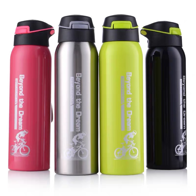 Mountain Biking Water Bottle - กระติกกระบอกน้ำจักรยานเสือภูเขาขนาด500มล. กระบอกน้ำเก็บความร้อนปั่นจักรยานถ้วยน้ำอุ่นสำหรับเล่นกีฬาอะลูมินัมอัลลอย18ออนซ์