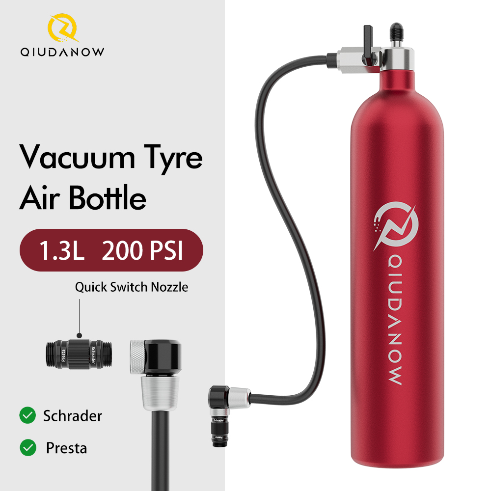 Mountain Biking Water Bottle - เครื่องสูบลมยางจักรยานเสือภูเขา/เสือหมอบ ขนาด 1.3 ลิตร สำหรับยางแบบไม่มียางใน ใช้ได้กับวาล์ว