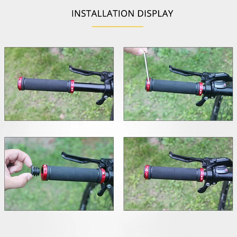 ด้ามจับจักรยาน MTB ยางกันลื่นด - Mtb Grip Lock On บทวิจารณ์และราคา