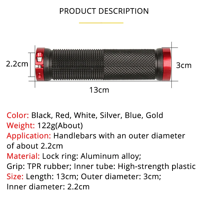 ด้ามจับจักรยาน MTB ยางกันลื่นด - Mtb Grip Lock On บทวิจารณ์และราคา