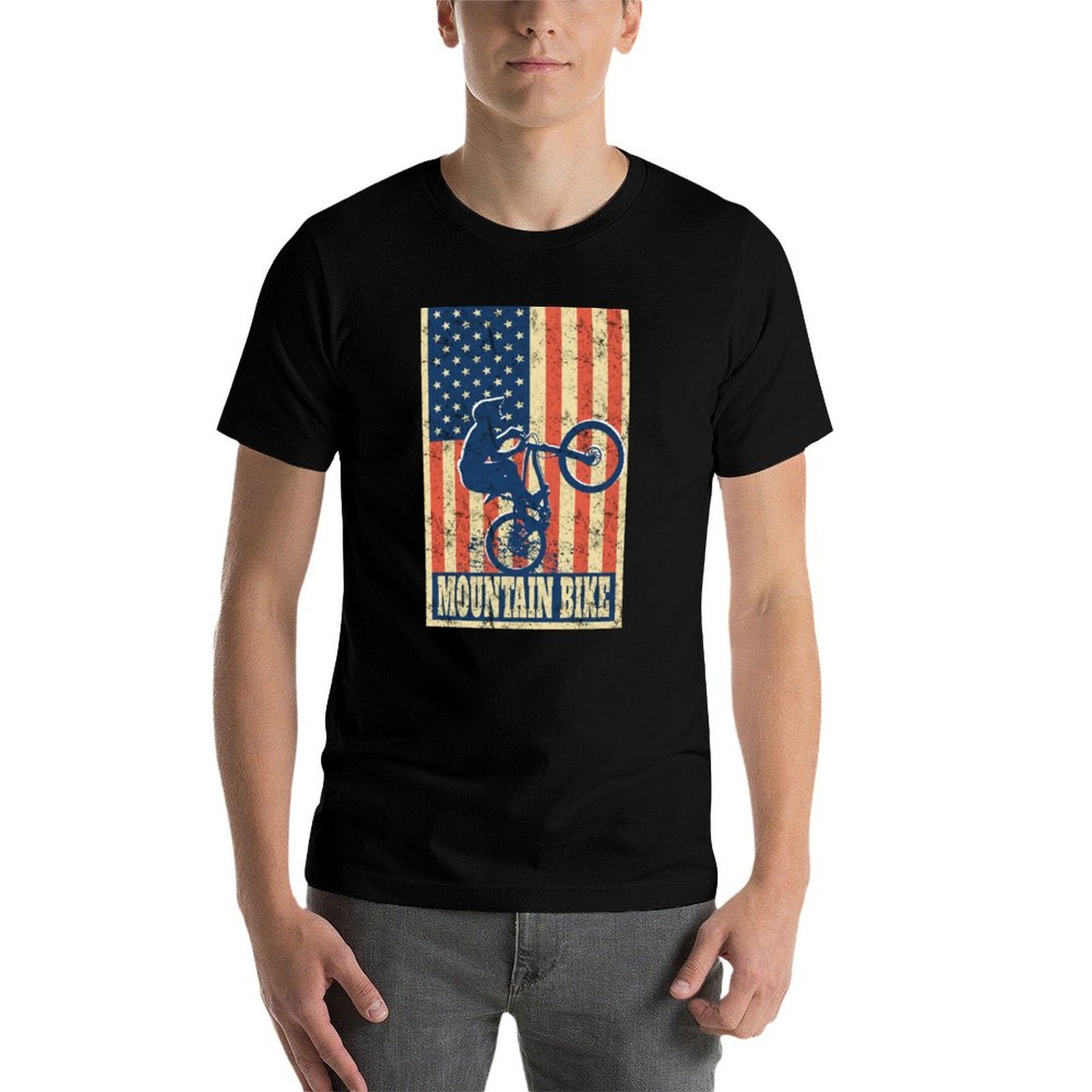 เสื้อยืดลายธงชาติอเมริกันสำหรั - Mountain Biking Holidays บทวิจารณ์และราคา