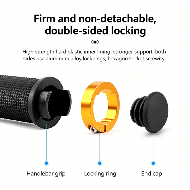 ปลอกแฮนด์จักรยานแบบล็อคสองชั้น - Mtb Grip Lock On บทวิจารณ์และราคา