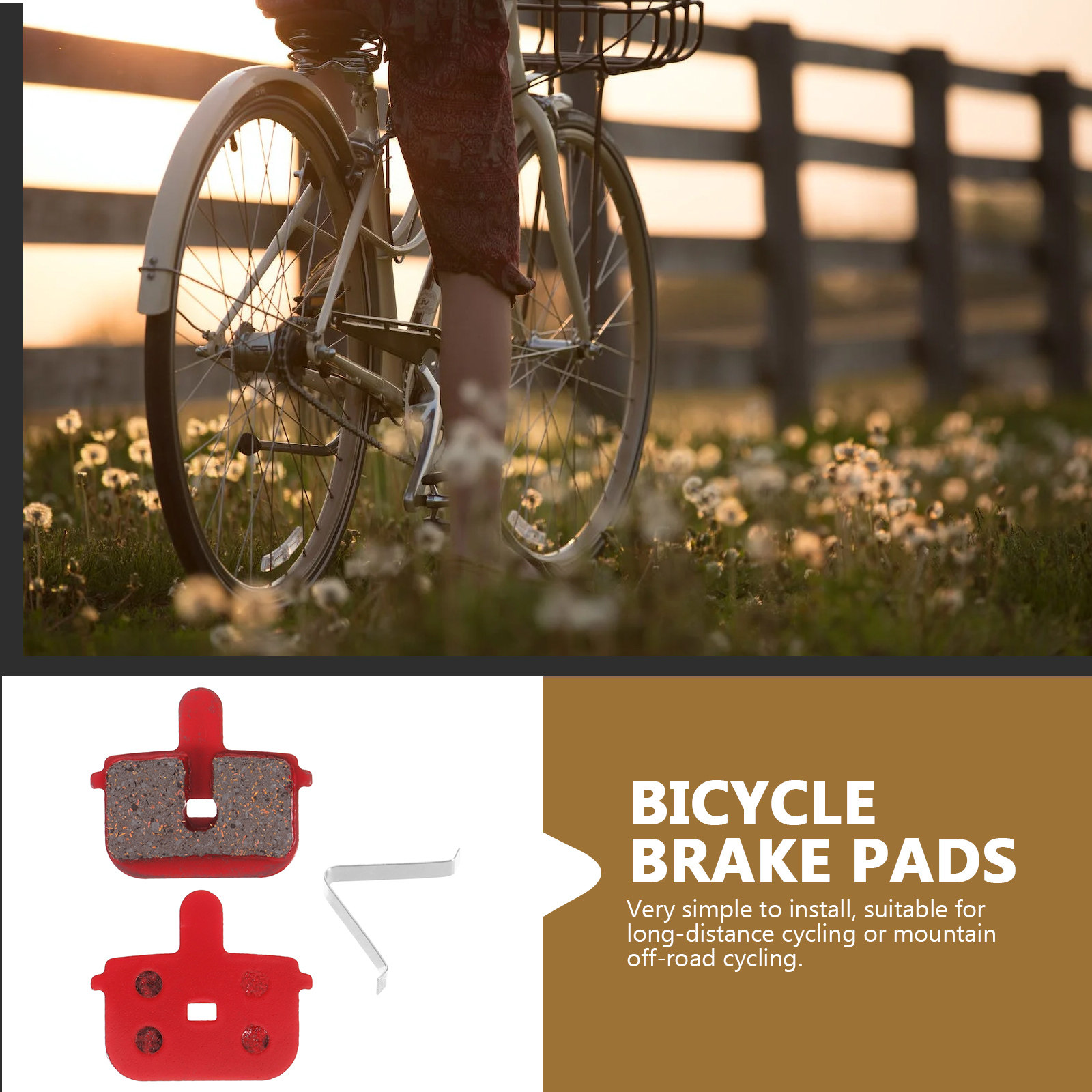 ชุดผ้าเบรกจักรยานเสือภูเขาโลหะ - Mountain Biking Pads บทวิจารณ์และราคา