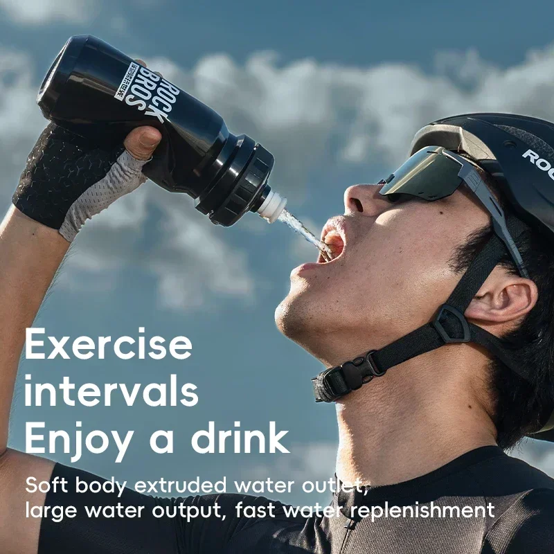 ROCKBROS ขวดน้ําจักรยานพร้อมฝา - Mountain Biking Water Bottle บทวิจารณ์และราคา