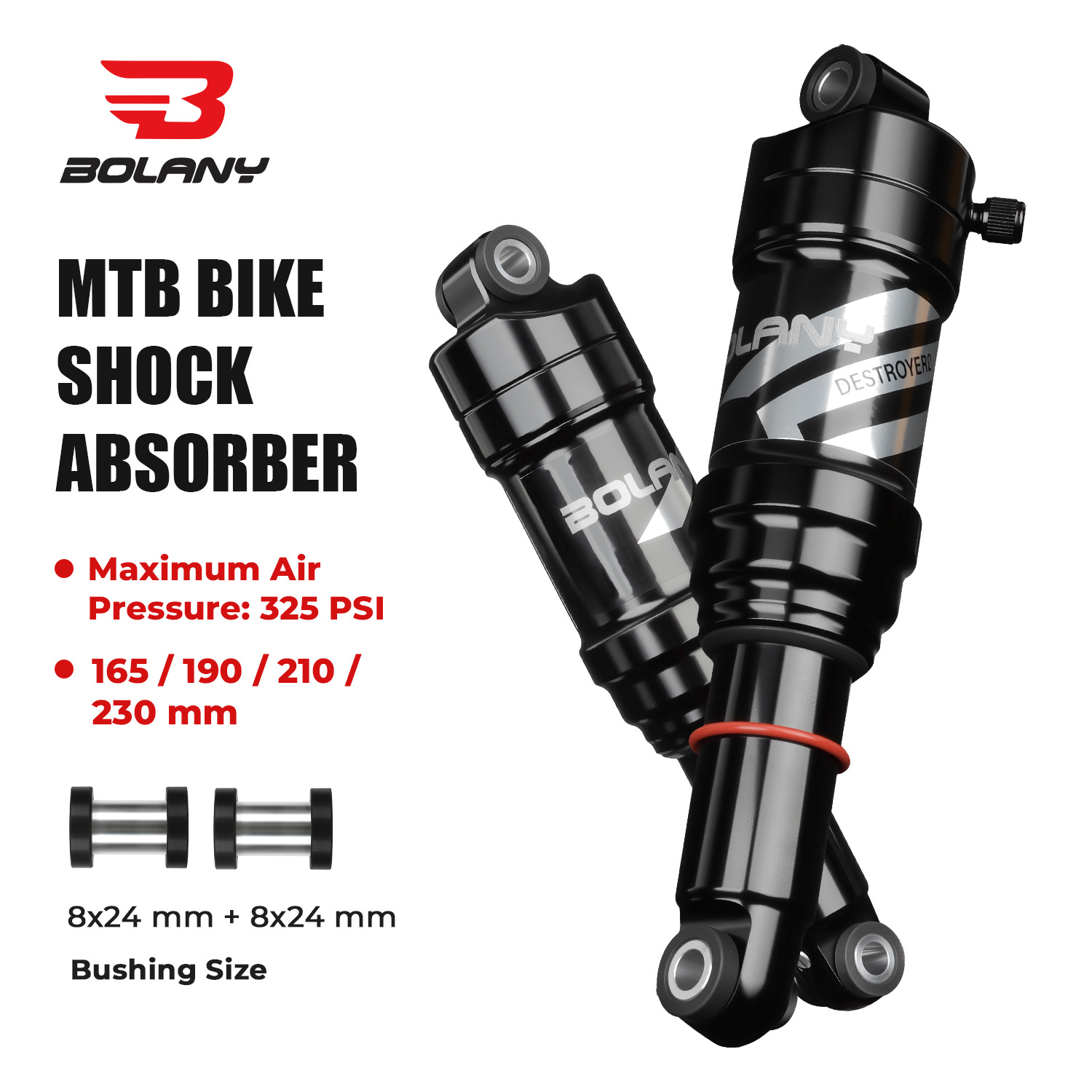 โช้คอัพหลังแบบลมสำหรับจักรยานเ - Mountain Biking Trails บทวิจารณ์และราคา