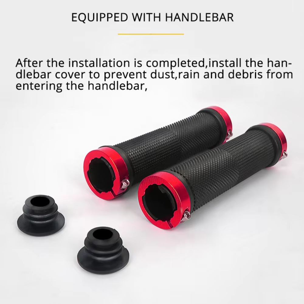 ปลอกแฮนด์จักรยานยางแบบมีตัวล็อ - Mtb Grip Lock On บทวิจารณ์และราคา
