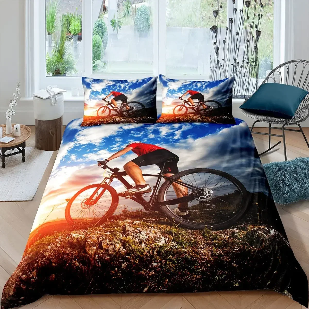 ชุดเครื่องนอนลายไท-ได ลายจักรย - Mountain Biking Game บทวิจารณ์และราคา