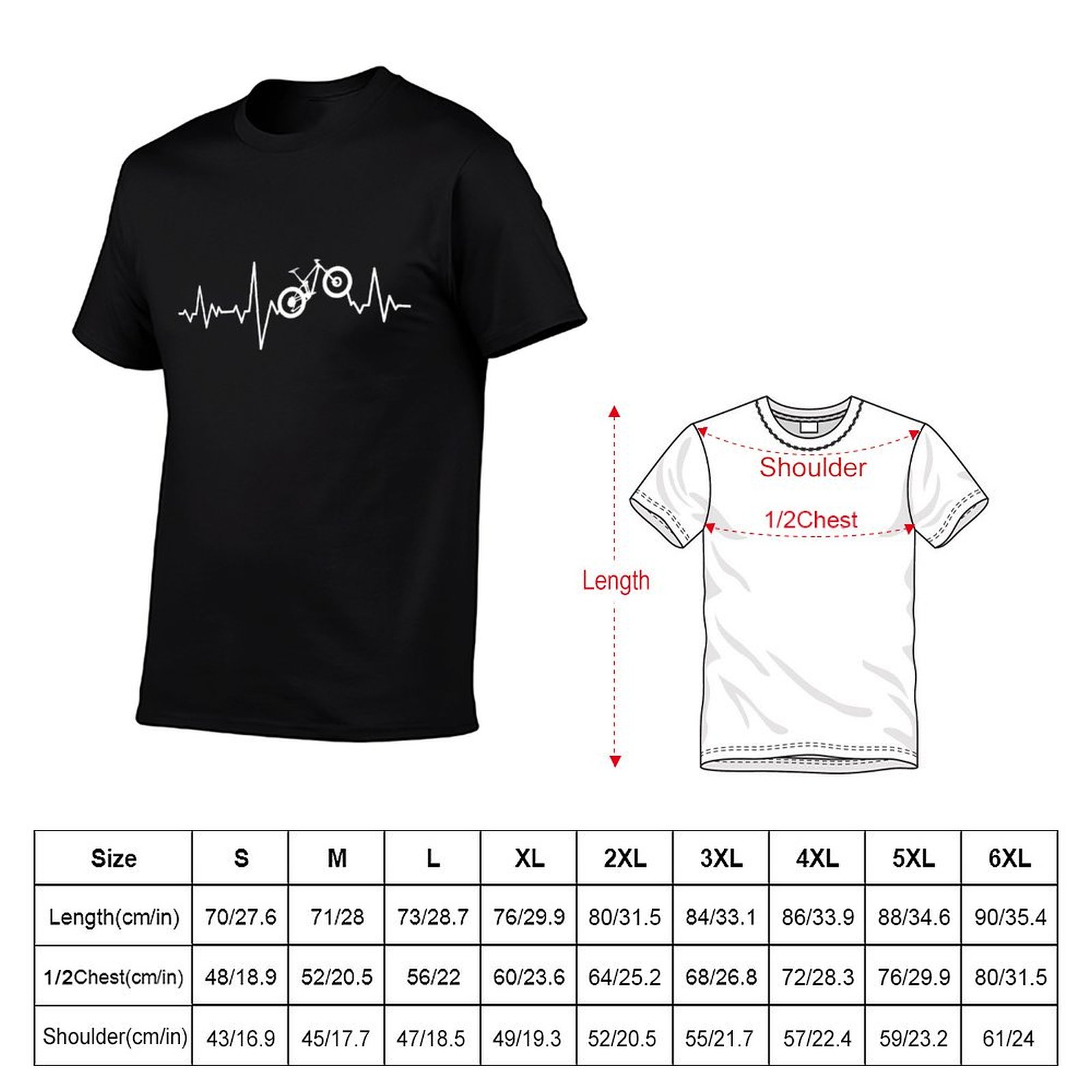 เสื้อยืดลายจังหวะหัวใจสำหรับคน - Mountain Biking Holidays บทวิจารณ์และราคา