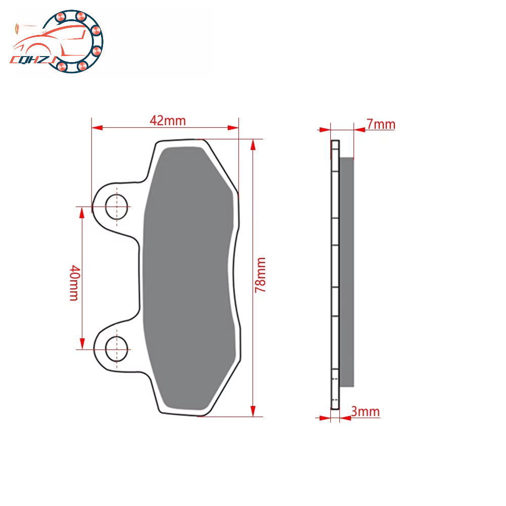 ผ้าเบรกหน้ารถมอเตอร์ไซค์ CQHZJ - Mountain Biking Pads บทวิจารณ์และราคา