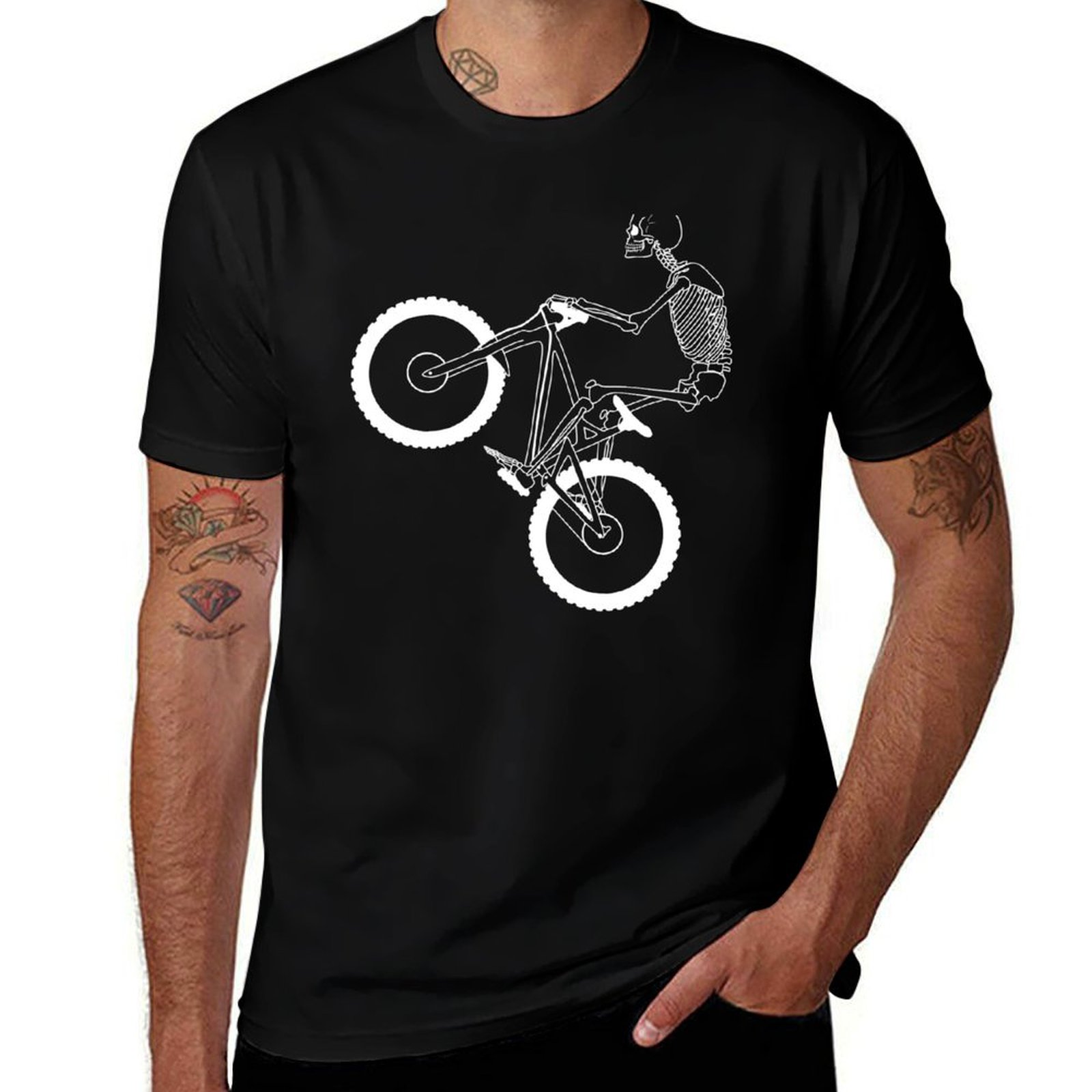 เสื้อยืดแขนสั้นลายโครงกระดูกจั - Mountain Biking Holidays บทวิจารณ์และราคา